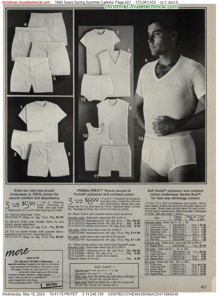 1984 Sears Spring Summer Catalog, Page 421