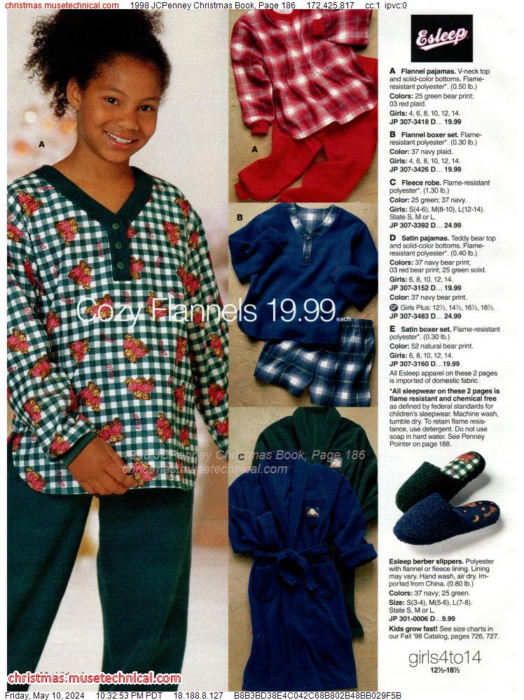 1998 JCPenney Christmas Book, Page 186