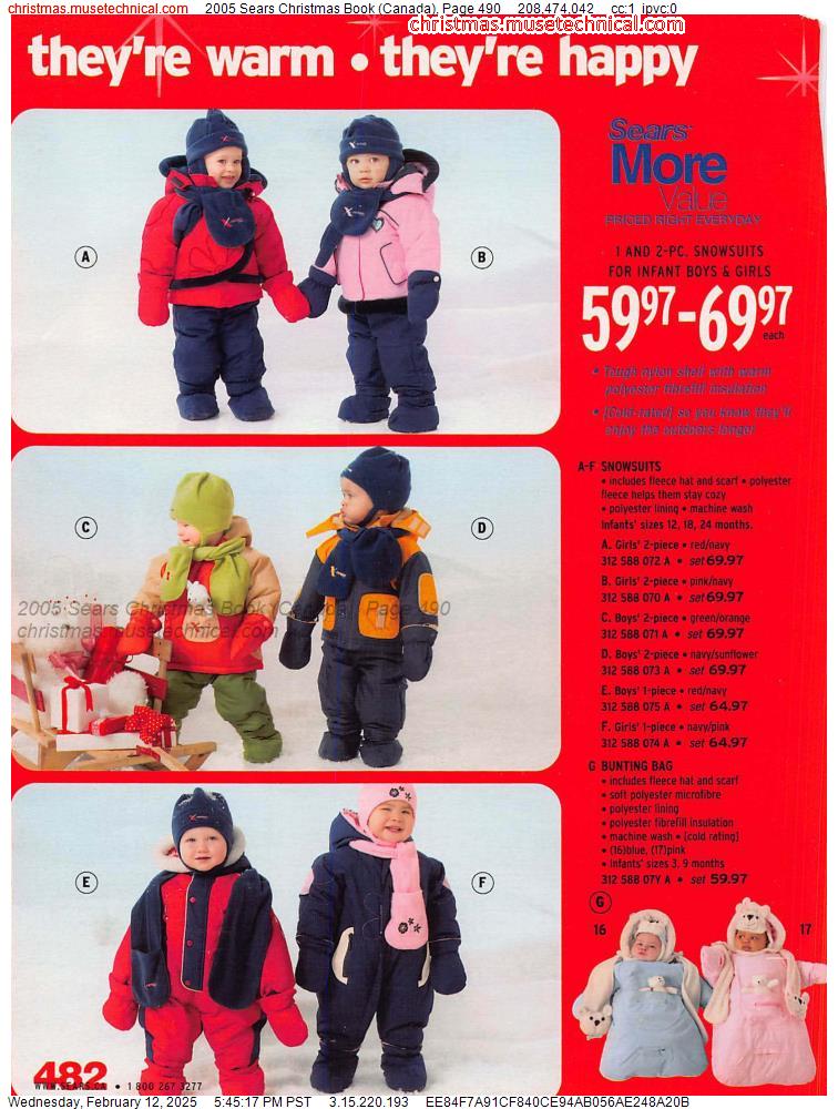 2005 Sears Christmas Book (Canada), Page 490