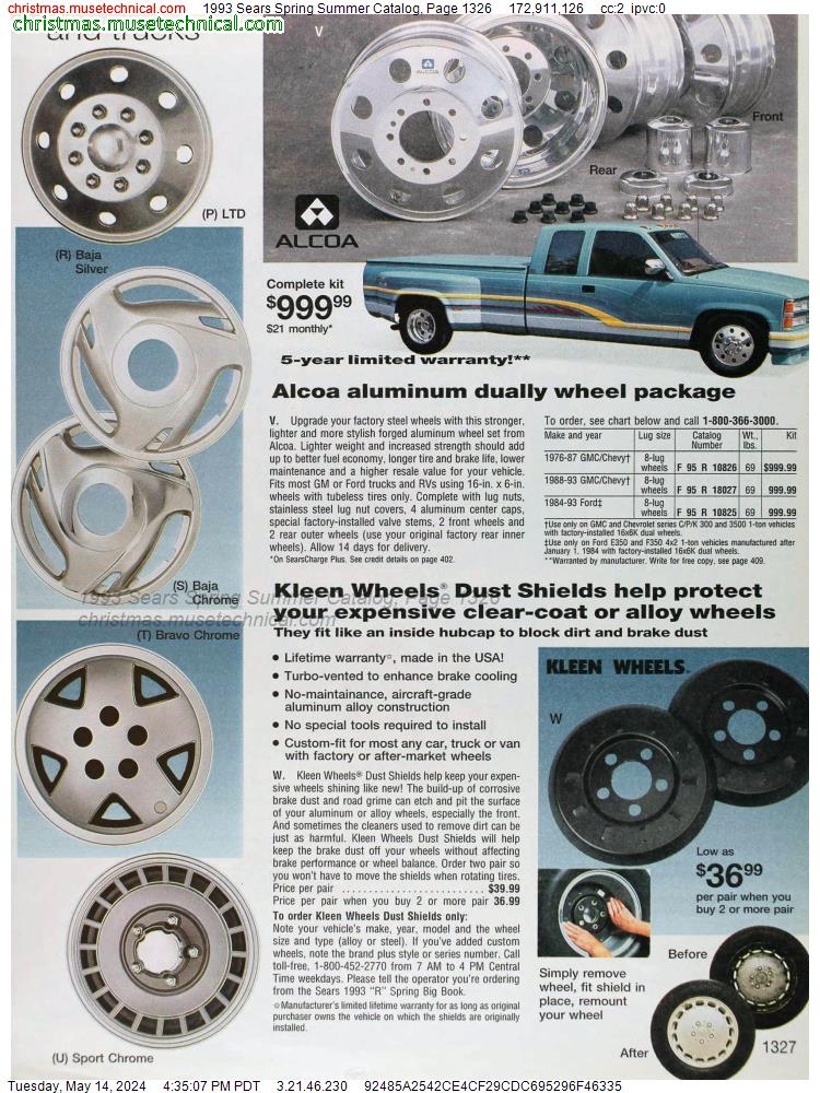 1993 Sears Spring Summer Catalog, Page 1326