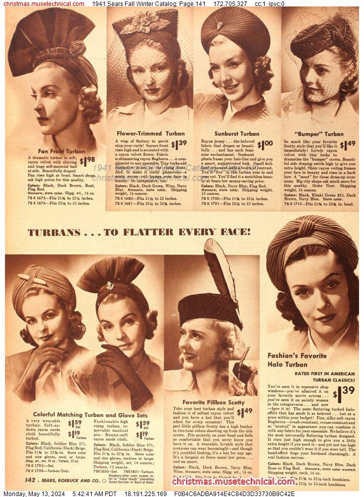 1941 Sears Fall Winter Catalog, Page 141
