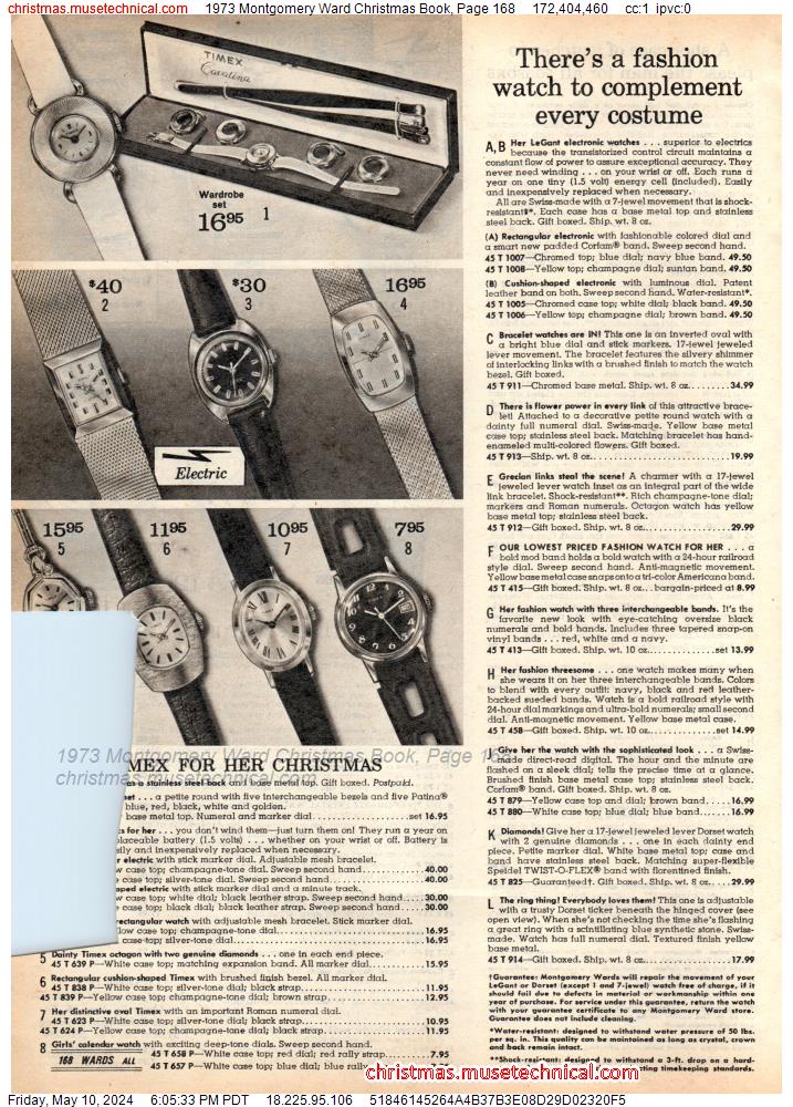 1973 Montgomery Ward Christmas Book, Page 168