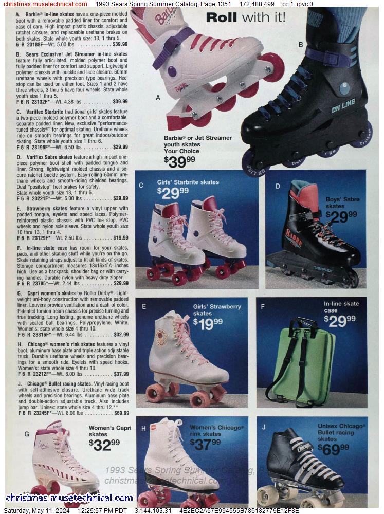 1993 Sears Spring Summer Catalog, Page 1351