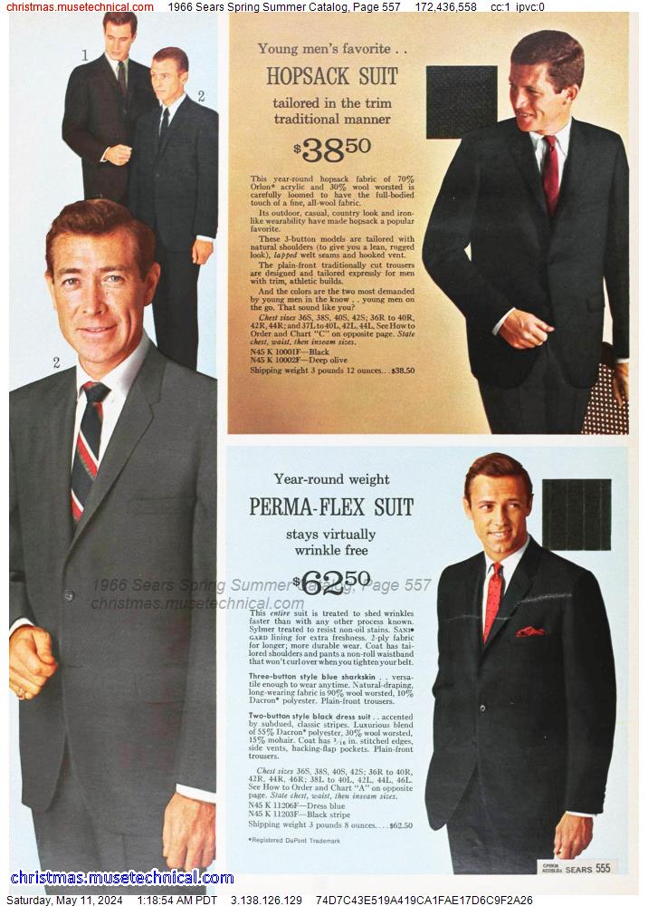 1966 Sears Spring Summer Catalog, Page 557