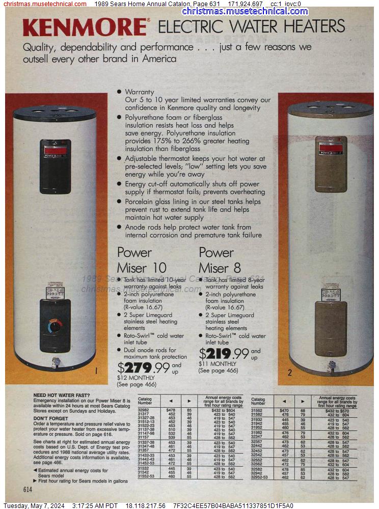 1989 Sears Home Annual Catalog, Page 631