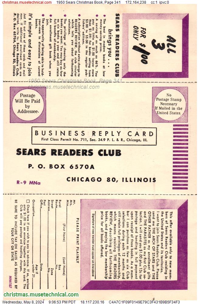 1950 Sears Christmas Book, Page 341