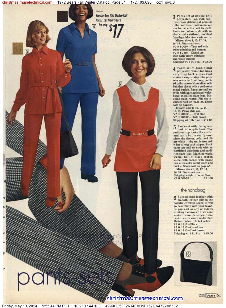 1972 Sears Fall Winter Catalog, Page 51