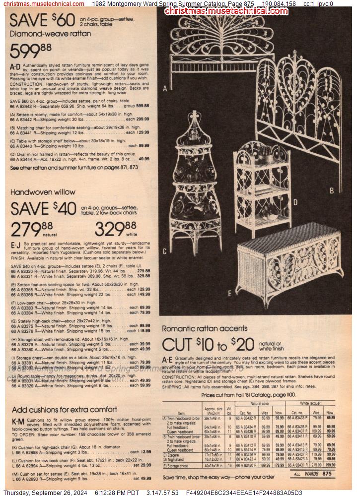 1982 Montgomery Ward Spring Summer Catalog, Page 875