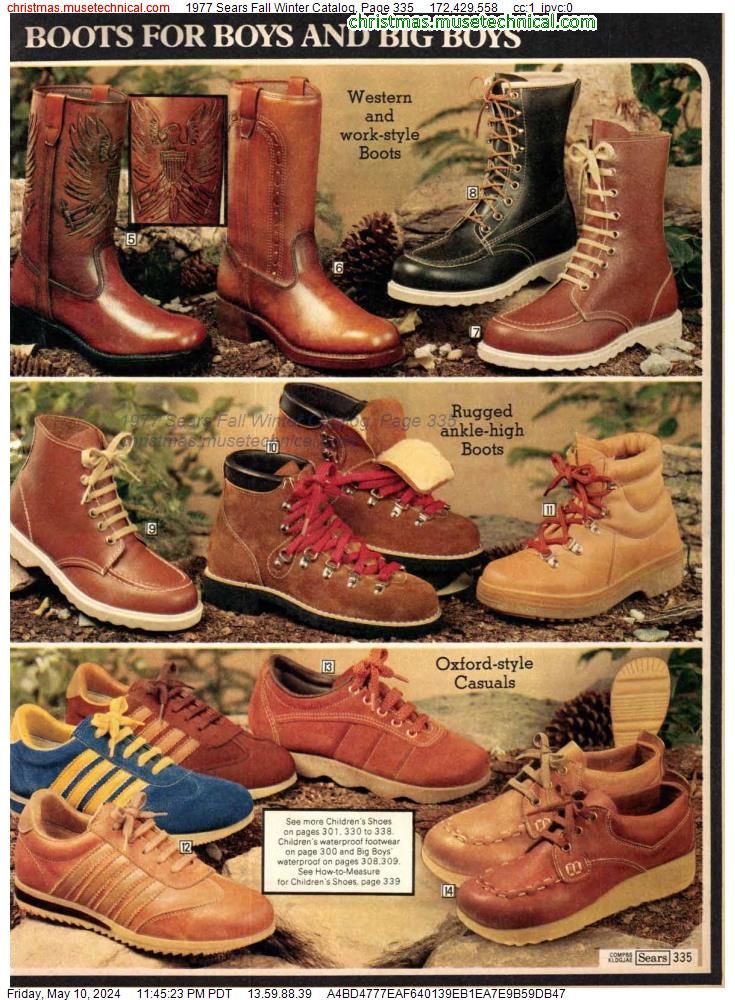1977 Sears Fall Winter Catalog, Page 335
