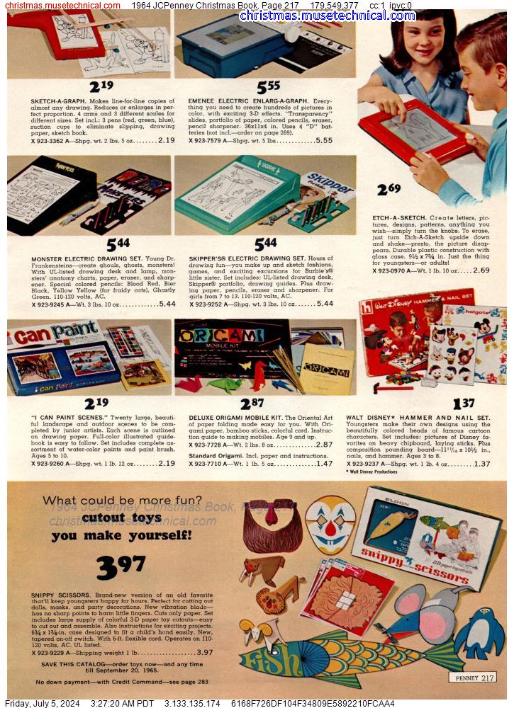 1964 JCPenney Christmas Book, Page 217