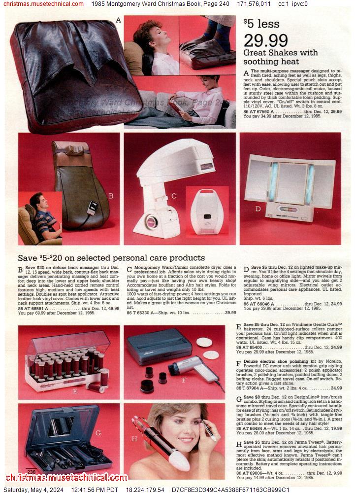 1985 Montgomery Ward Christmas Book, Page 240