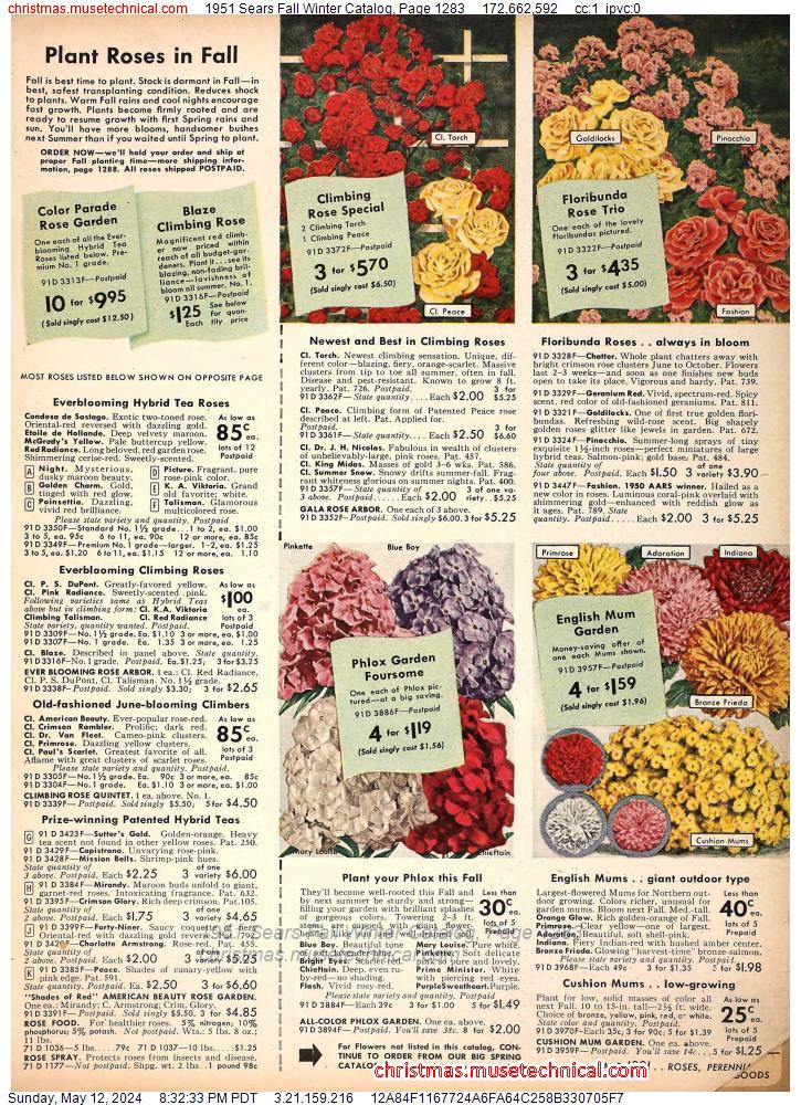 1951 Sears Fall Winter Catalog, Page 1283