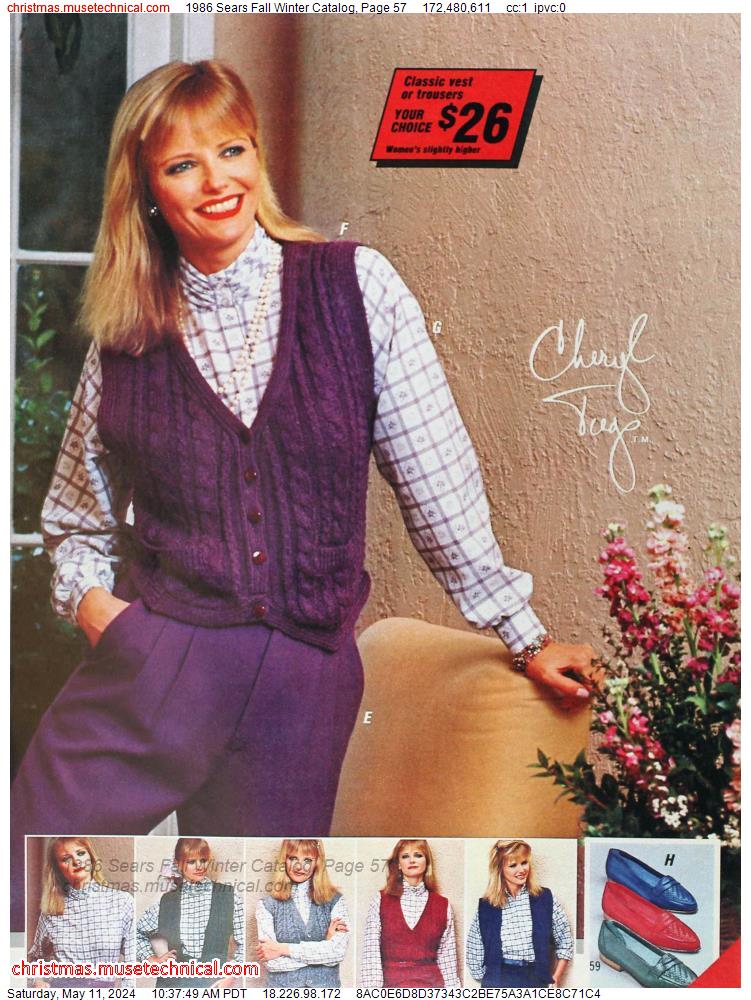 1986 Sears Fall Winter Catalog, Page 57