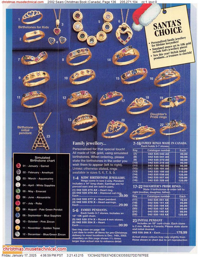 2002 Sears Christmas Book (Canada), Page 136