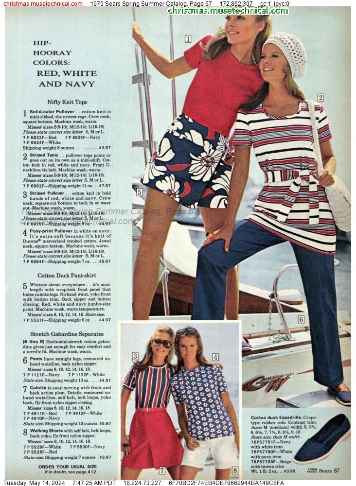 1970 Sears Spring Summer Catalog, Page 67