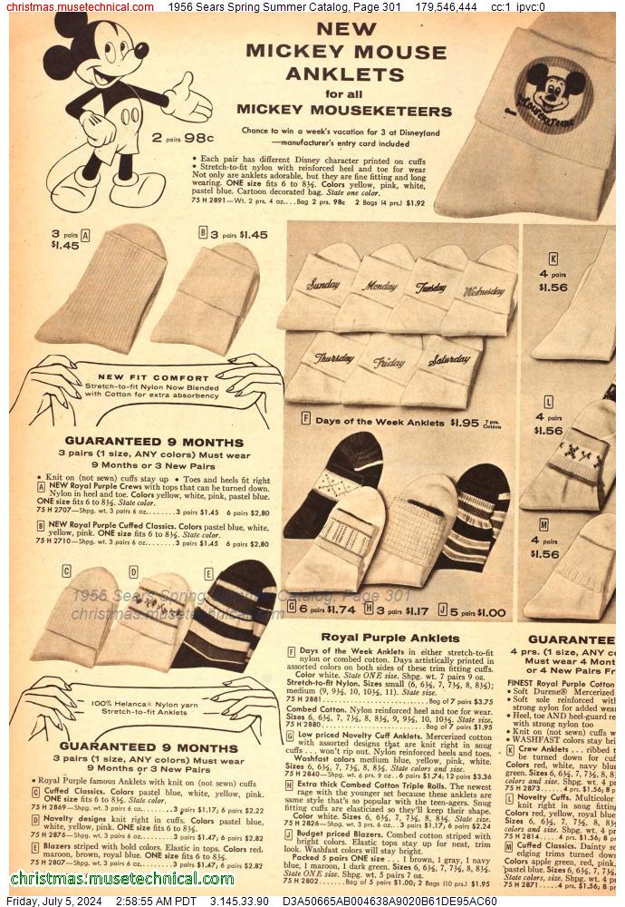 1956 Sears Spring Summer Catalog, Page 301