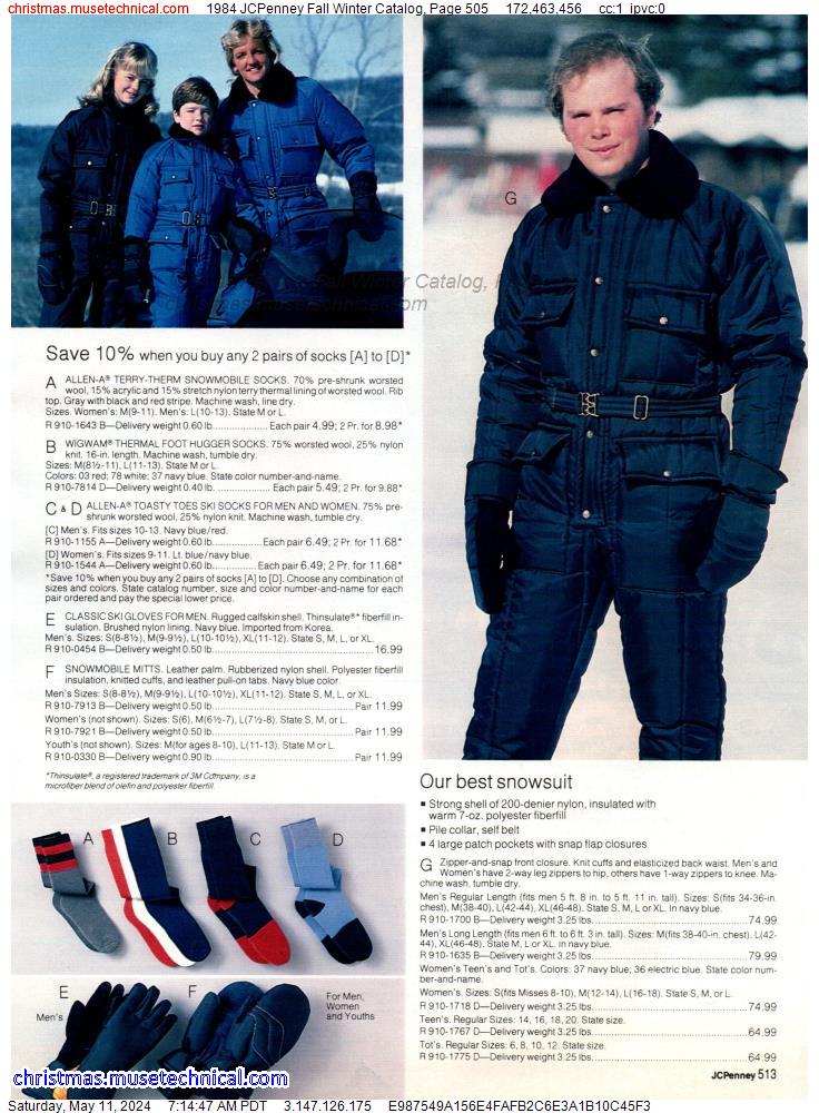 1984 JCPenney Fall Winter Catalog, Page 505