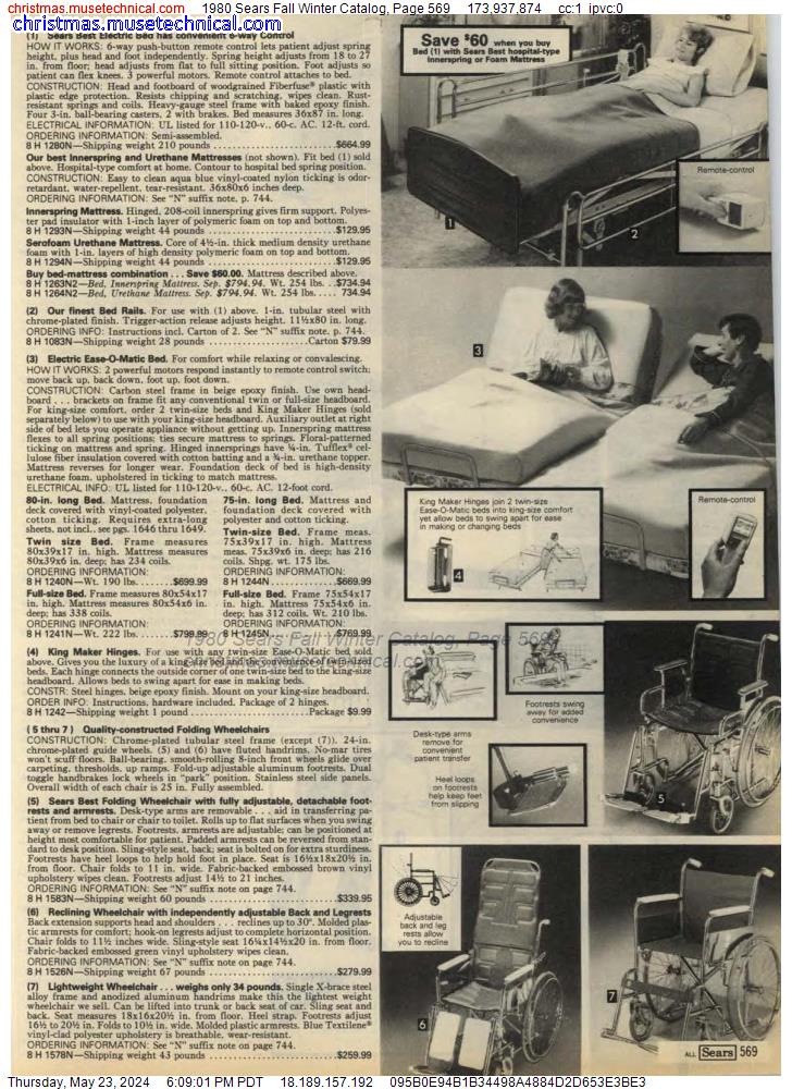 1980 Sears Fall Winter Catalog, Page 569