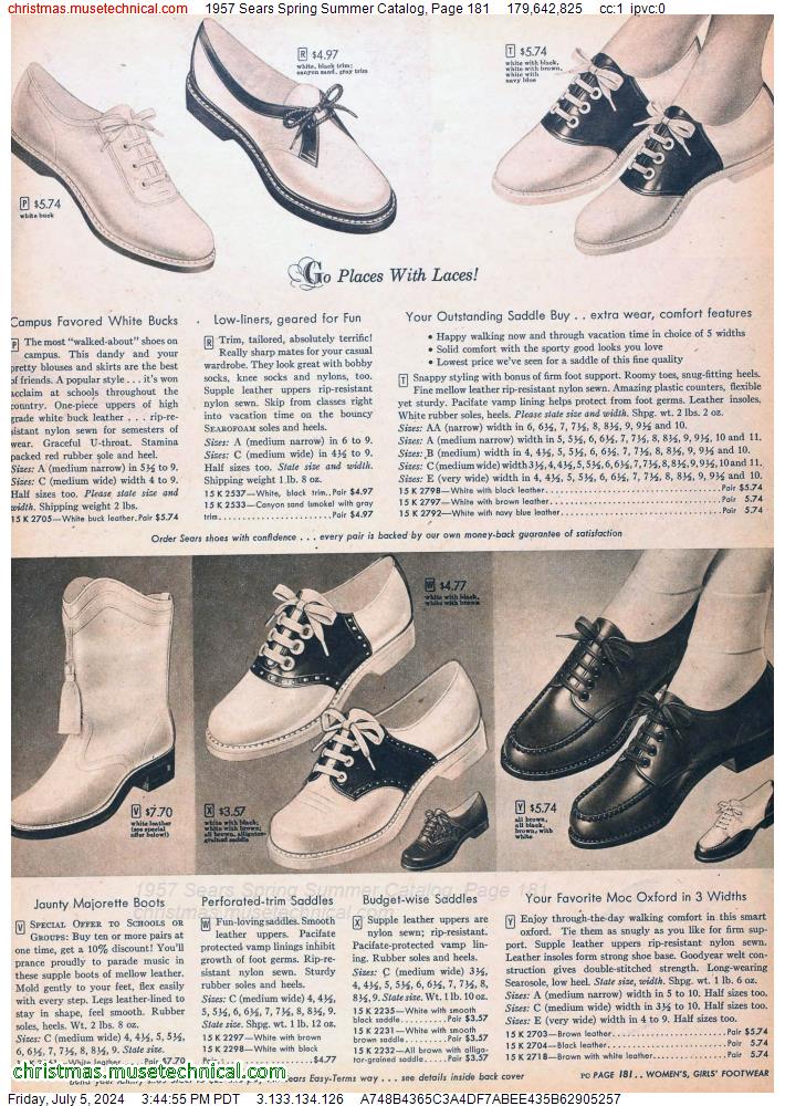1957 Sears Spring Summer Catalog, Page 181