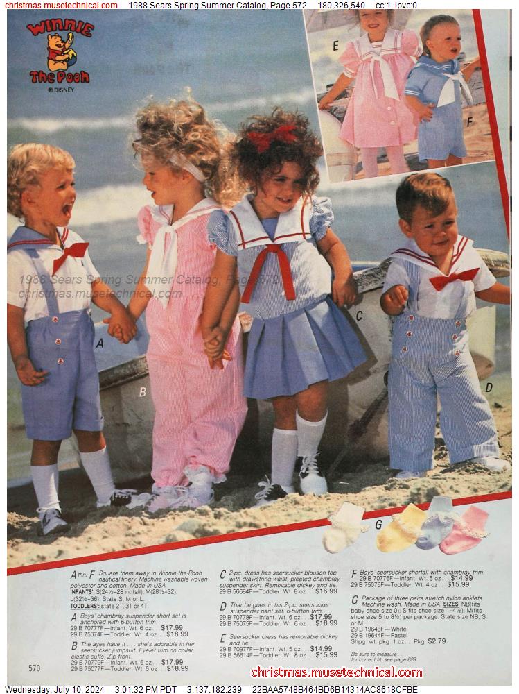 1988 Sears Spring Summer Catalog, Page 572