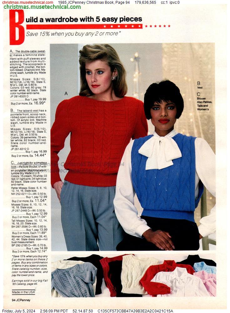 1985 JCPenney Christmas Book, Page 94