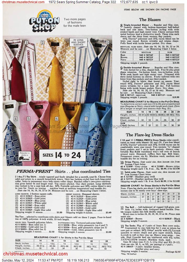 1972 Sears Spring Summer Catalog, Page 322