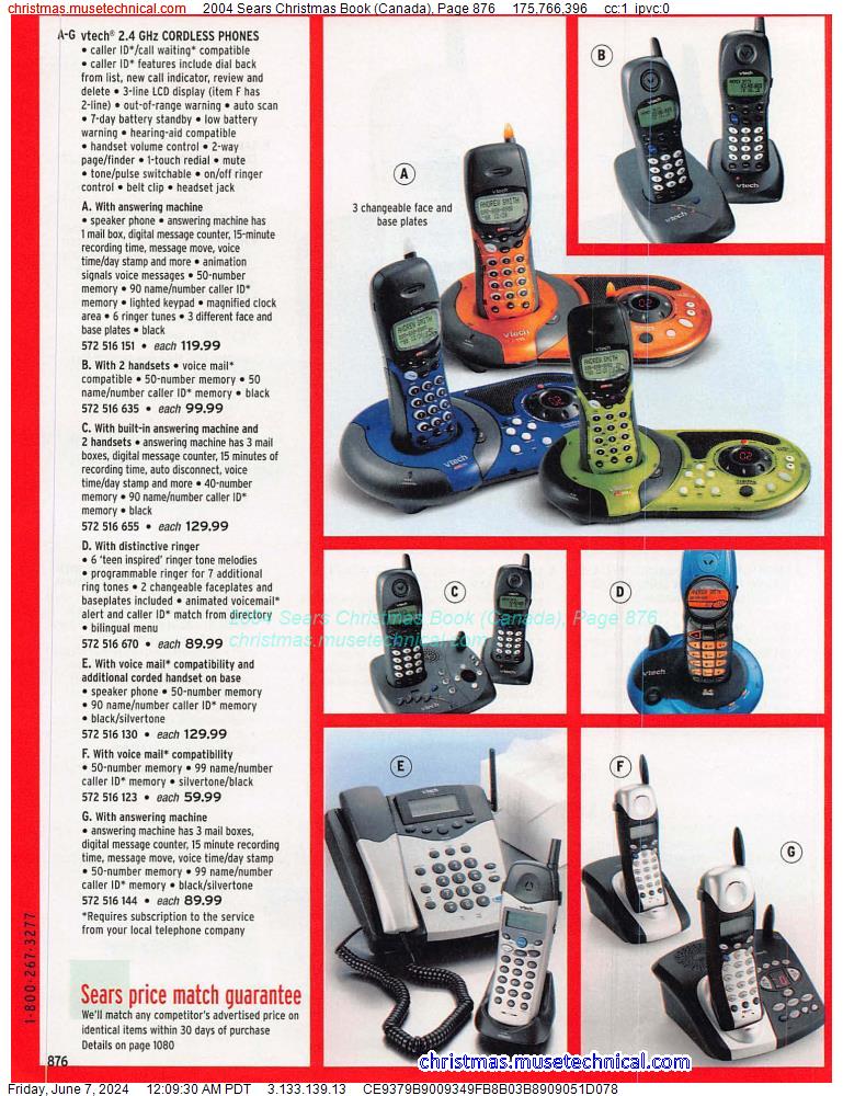 2004 Sears Christmas Book (Canada), Page 876