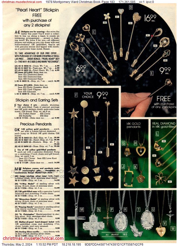 1978 Montgomery Ward Christmas Book, Page 183
