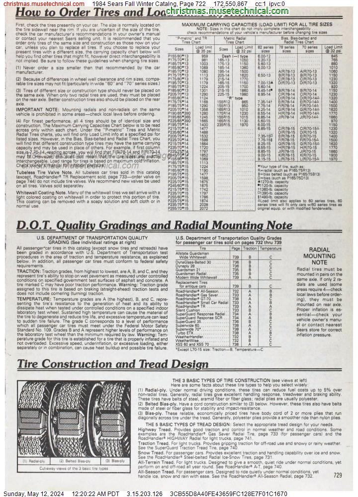 1984 Sears Fall Winter Catalog, Page 722