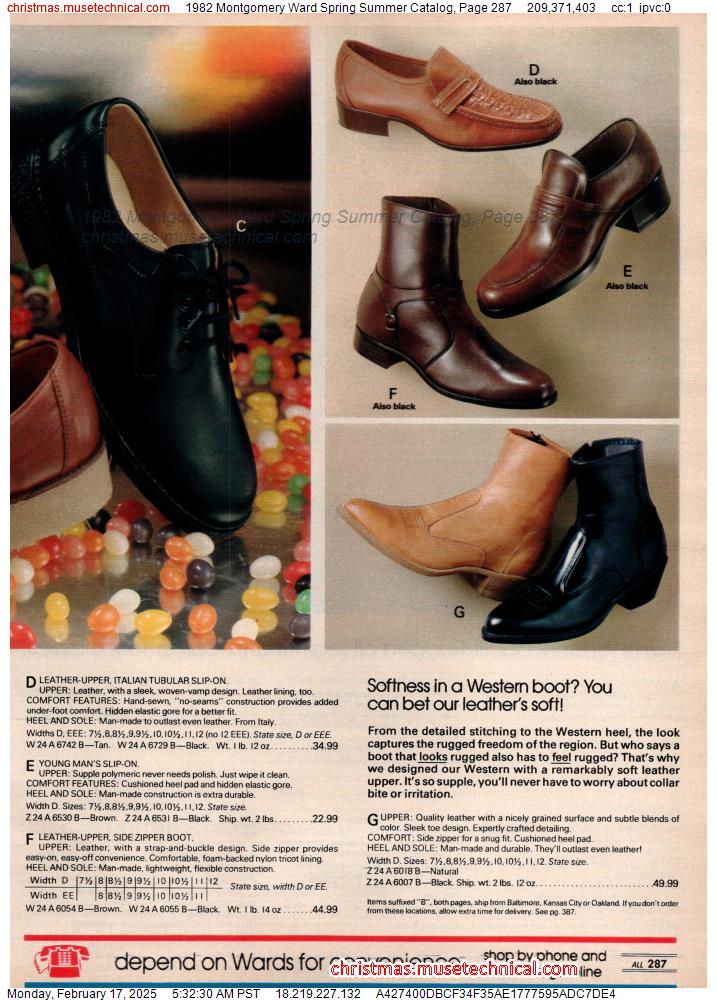 1982 Montgomery Ward Spring Summer Catalog, Page 287