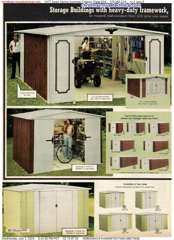 1977 Sears Spring Summer Catalog, Page 824