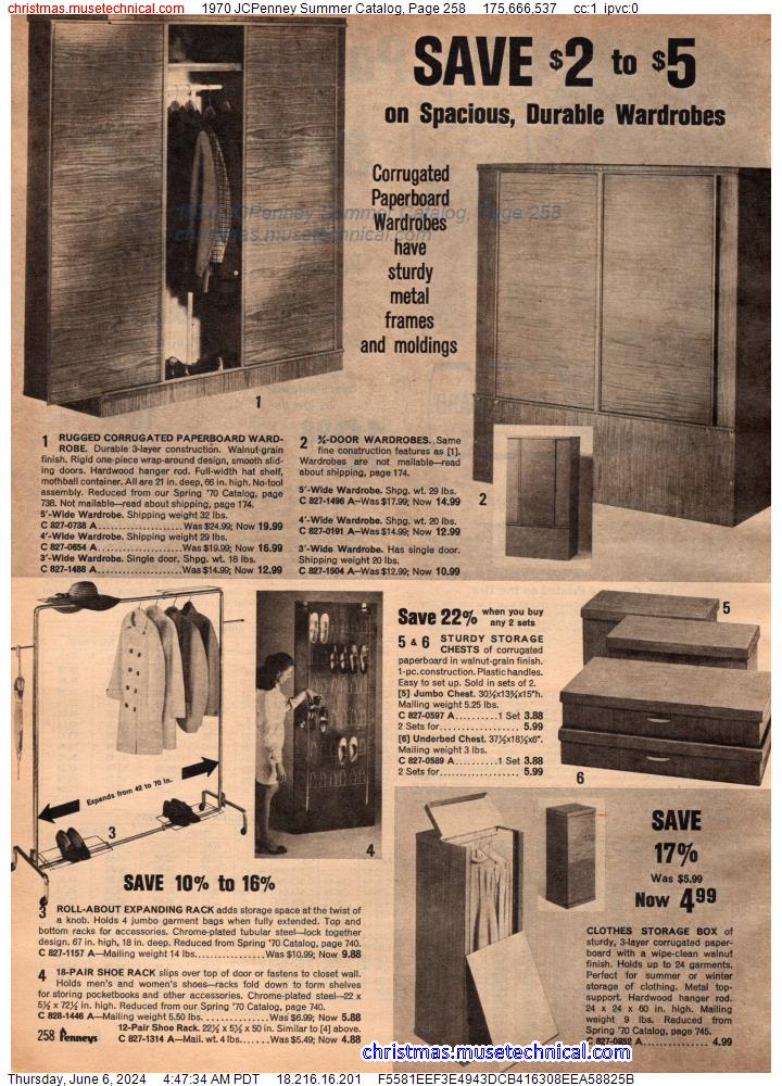 1970 JCPenney Summer Catalog, Page 258