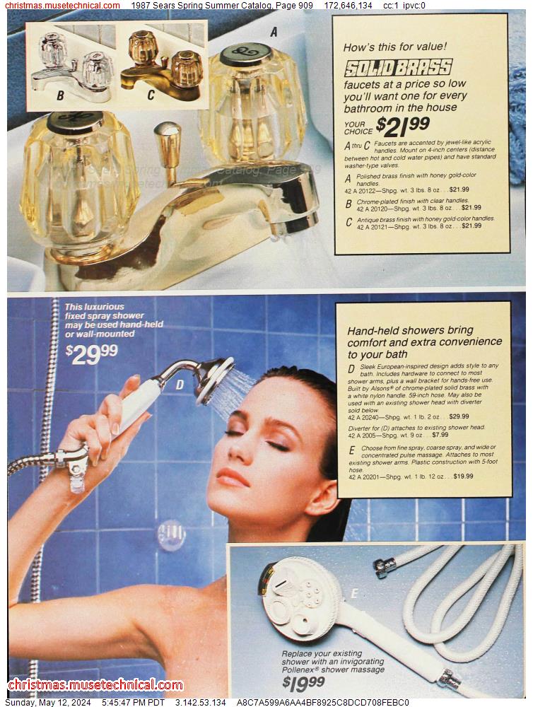 1987 Sears Spring Summer Catalog, Page 909