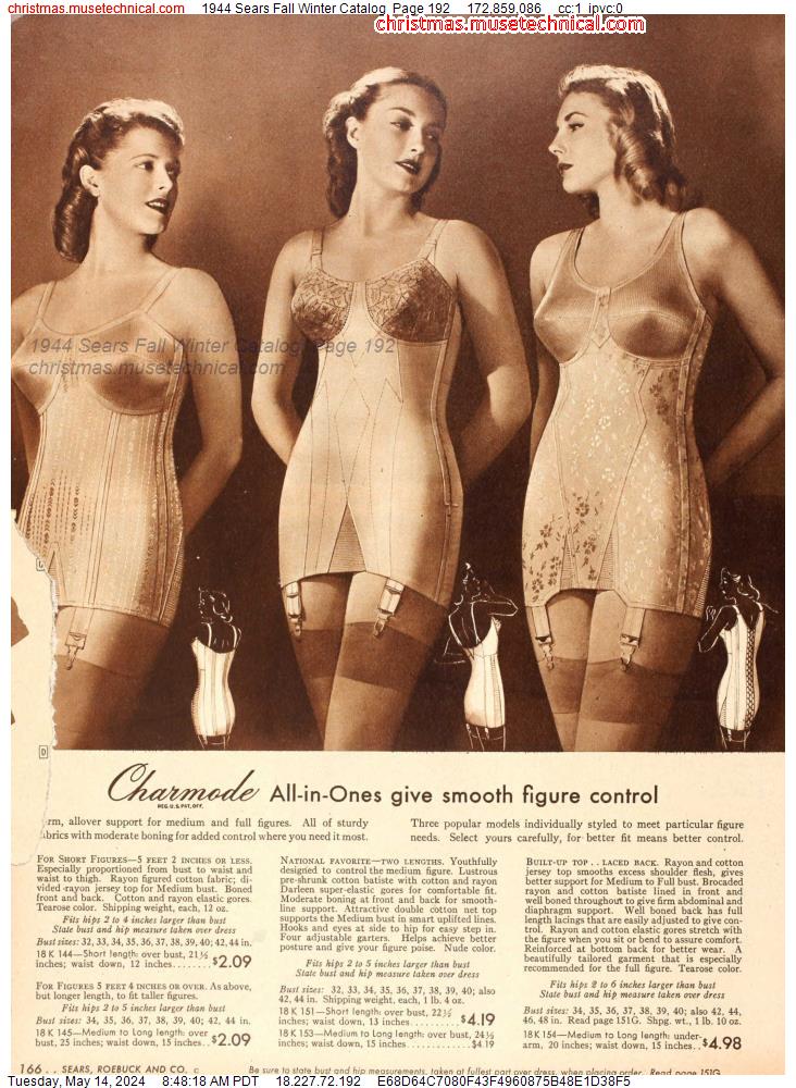 1944 Sears Fall Winter Catalog, Page 192