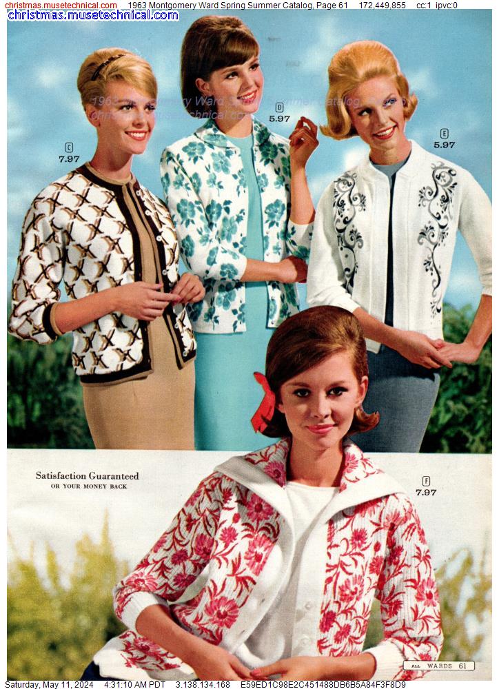 1963 Montgomery Ward Spring Summer Catalog, Page 61