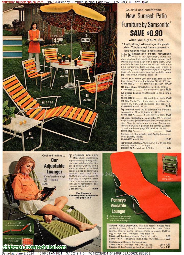 1971 JCPenney Summer Catalog, Page 242
