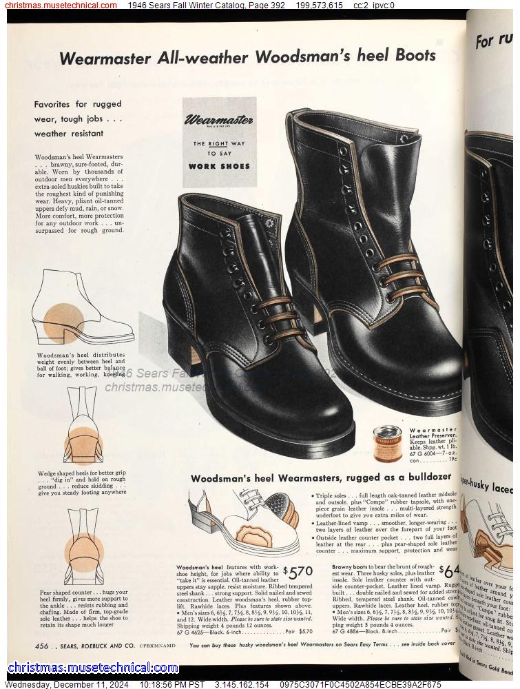 1946 Sears Fall Winter Catalog, Page 392