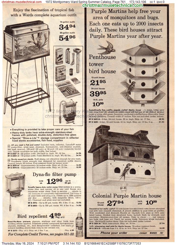 1972 Montgomery Ward Spring Summer Catalog, Page 761