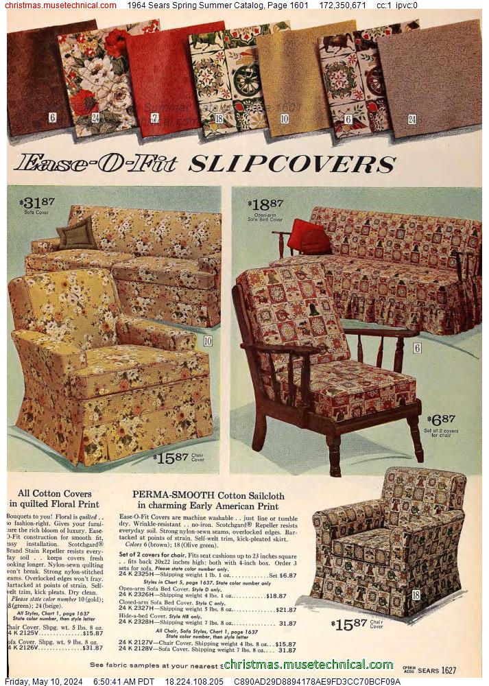 1964 Sears Spring Summer Catalog, Page 1601