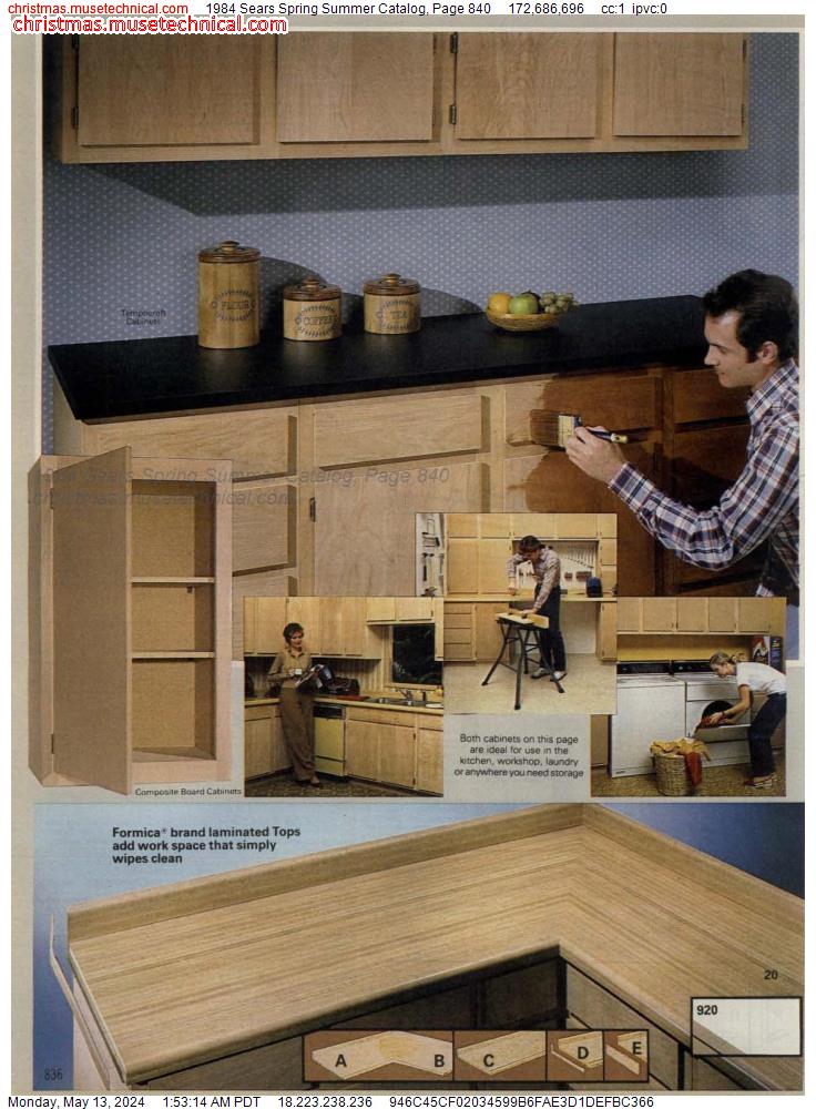 1984 Sears Spring Summer Catalog, Page 840