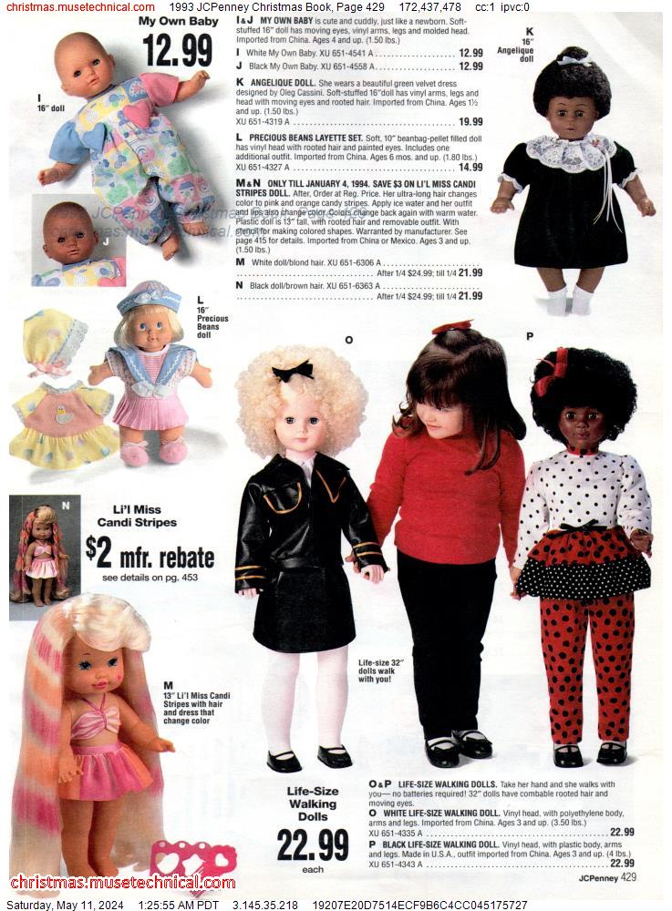 1993 JCPenney Christmas Book, Page 429