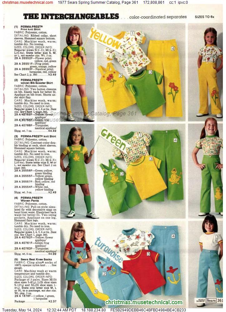 1977 Sears Spring Summer Catalog, Page 361