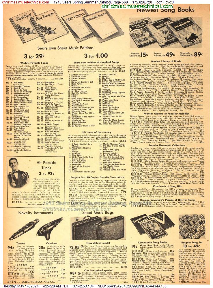 1943 Sears Spring Summer Catalog, Page 568