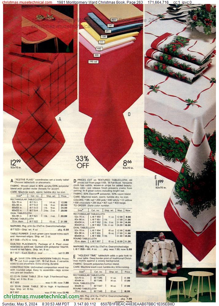 1981 Montgomery Ward Christmas Book, Page 263