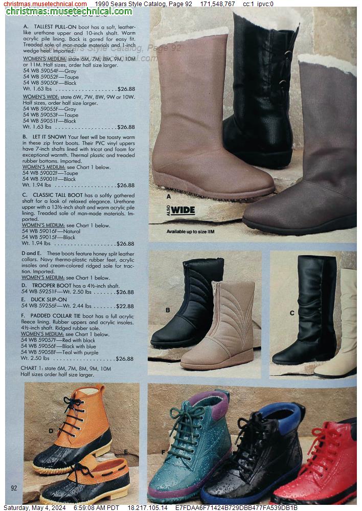 1990 Sears Style Catalog, Page 92