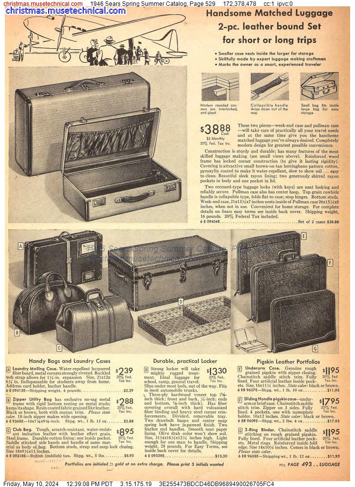 1946 Sears Spring Summer Catalog, Page 529