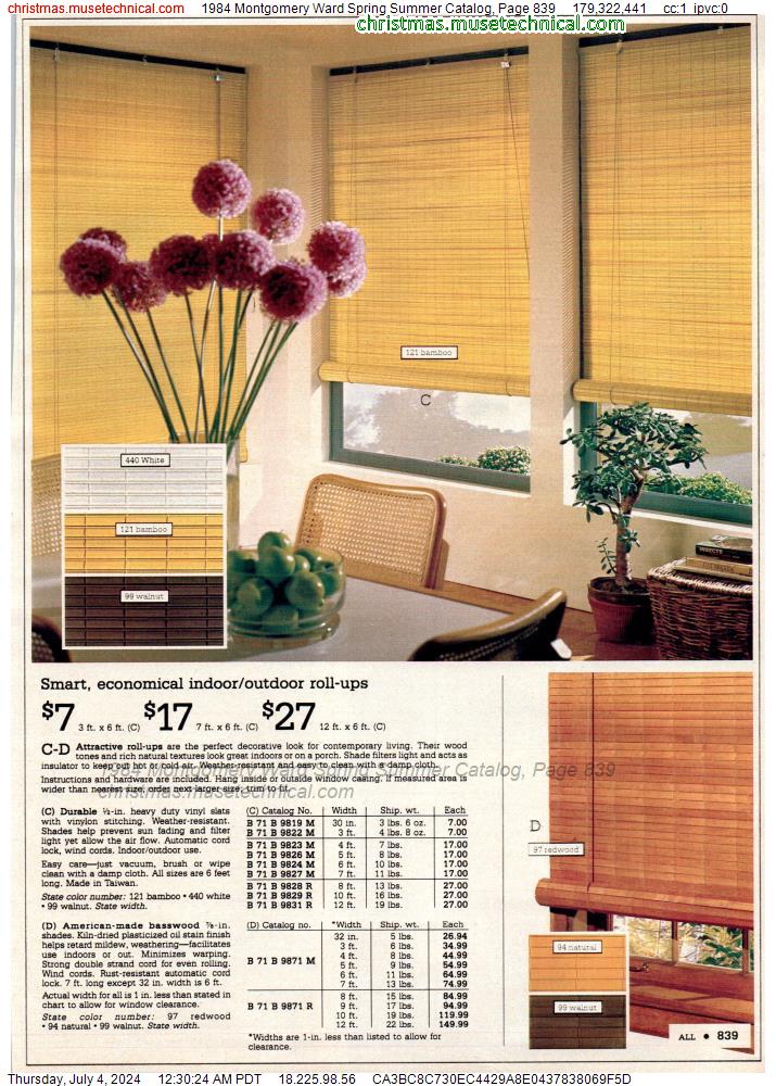 1984 Montgomery Ward Spring Summer Catalog, Page 839