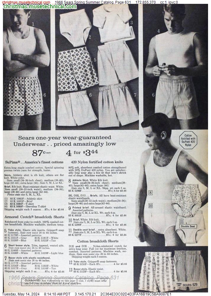 1966 Sears Spring Summer Catalog, Page 631