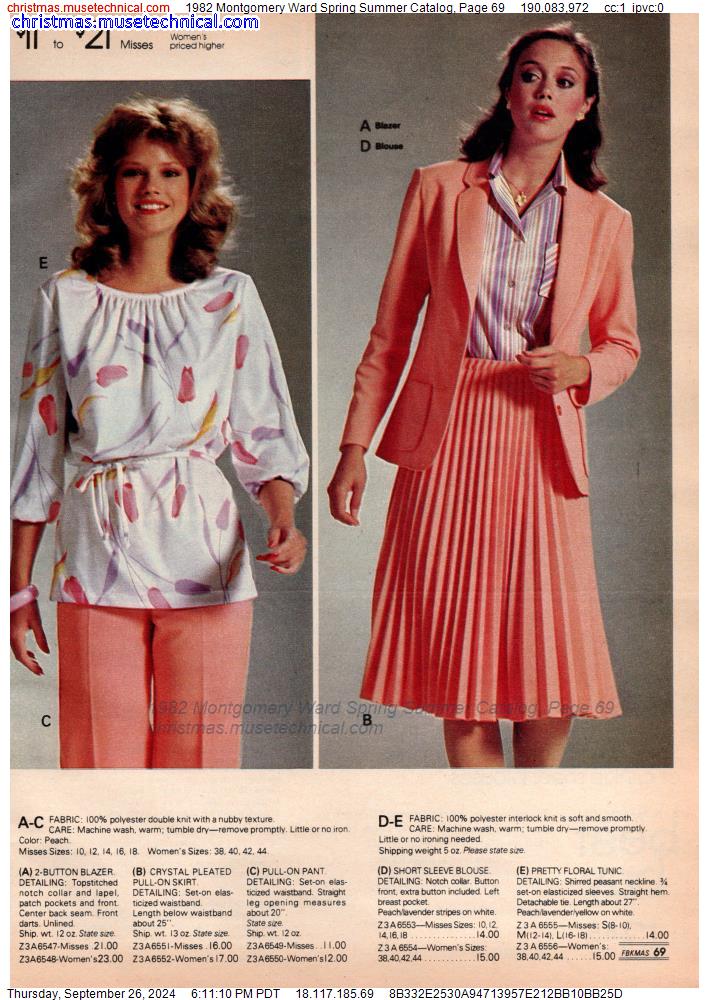 1982 Montgomery Ward Spring Summer Catalog, Page 69