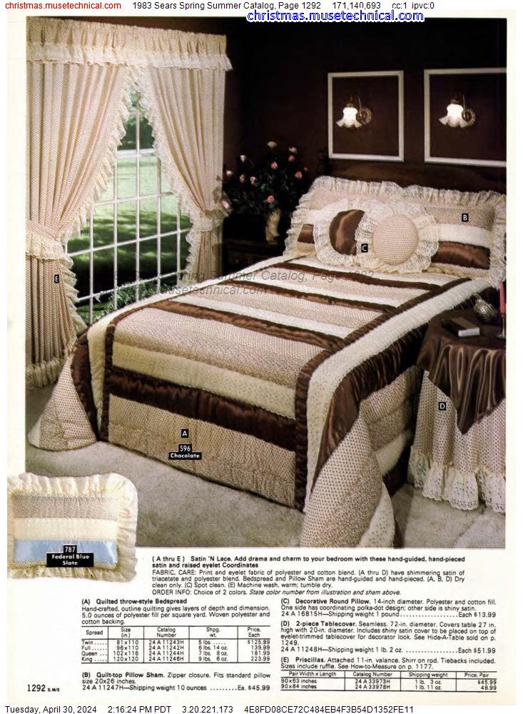 1983 Sears Spring Summer Catalog, Page 1292